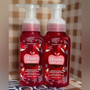 NEW B&BW(2)Winter Candy Apple foaming hand soaps